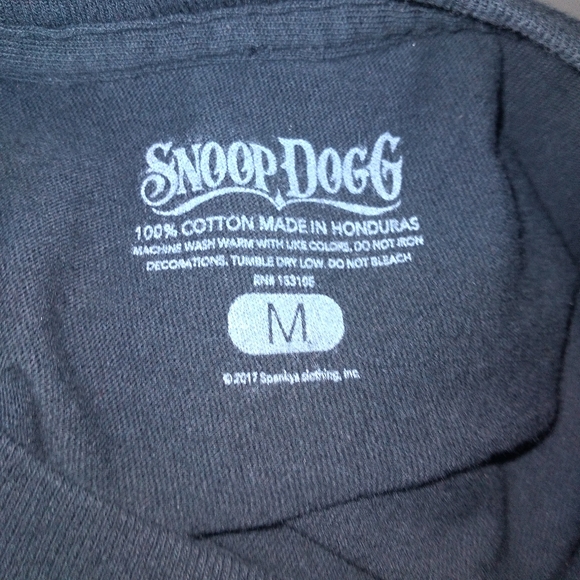 Vintage 1993 Snoop Dog Album Cover Logo Black Long Sleeve T-Shirt- Size Medium - Picture 6 of 6